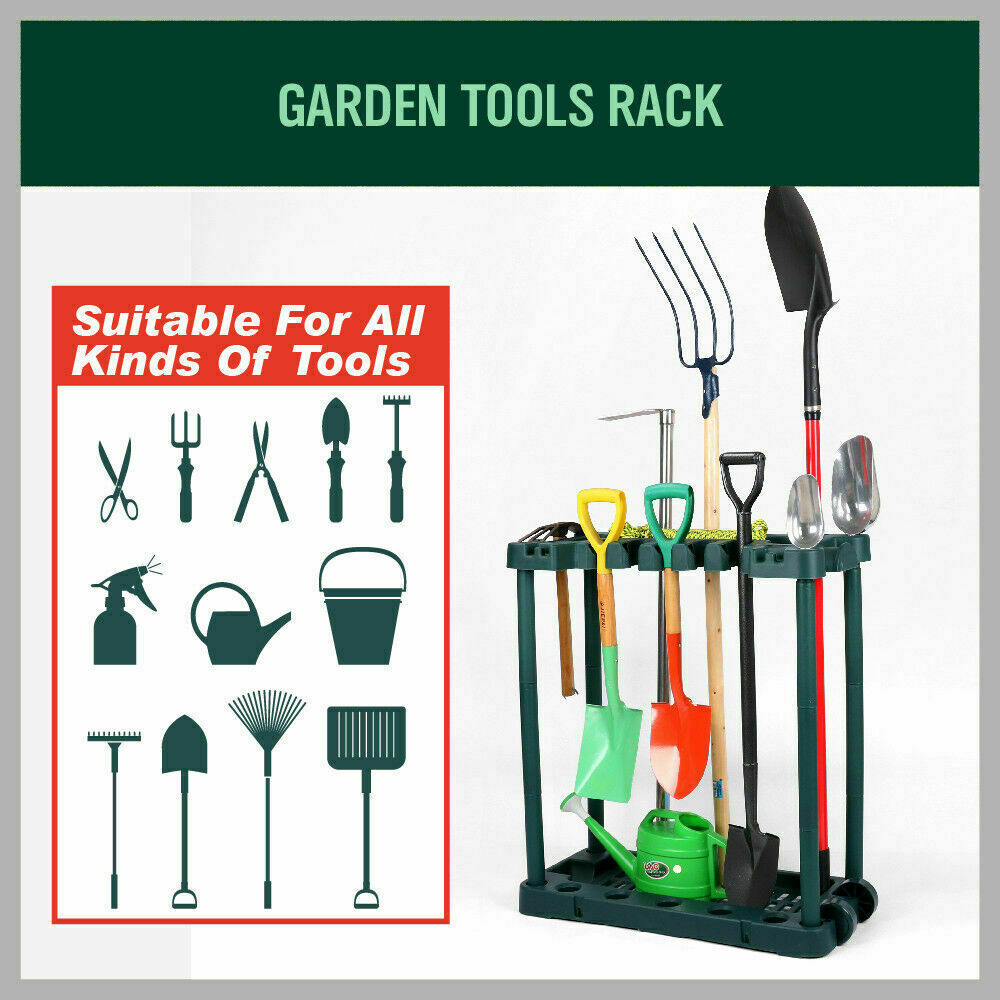 VaKa Garden Farm Shed Garage Tools Storage Rack Handles Organizer Holder V465-80556