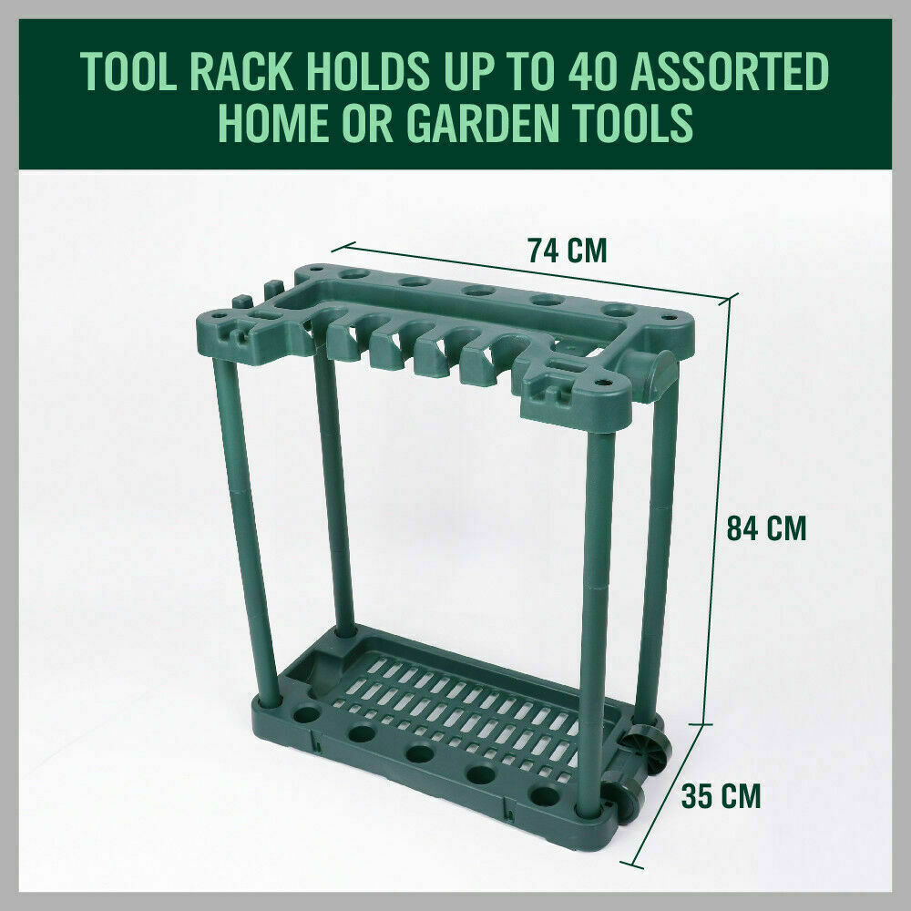 VaKa Garden Farm Shed Garage Tools Storage Rack Handles Organizer Holder V465-80556