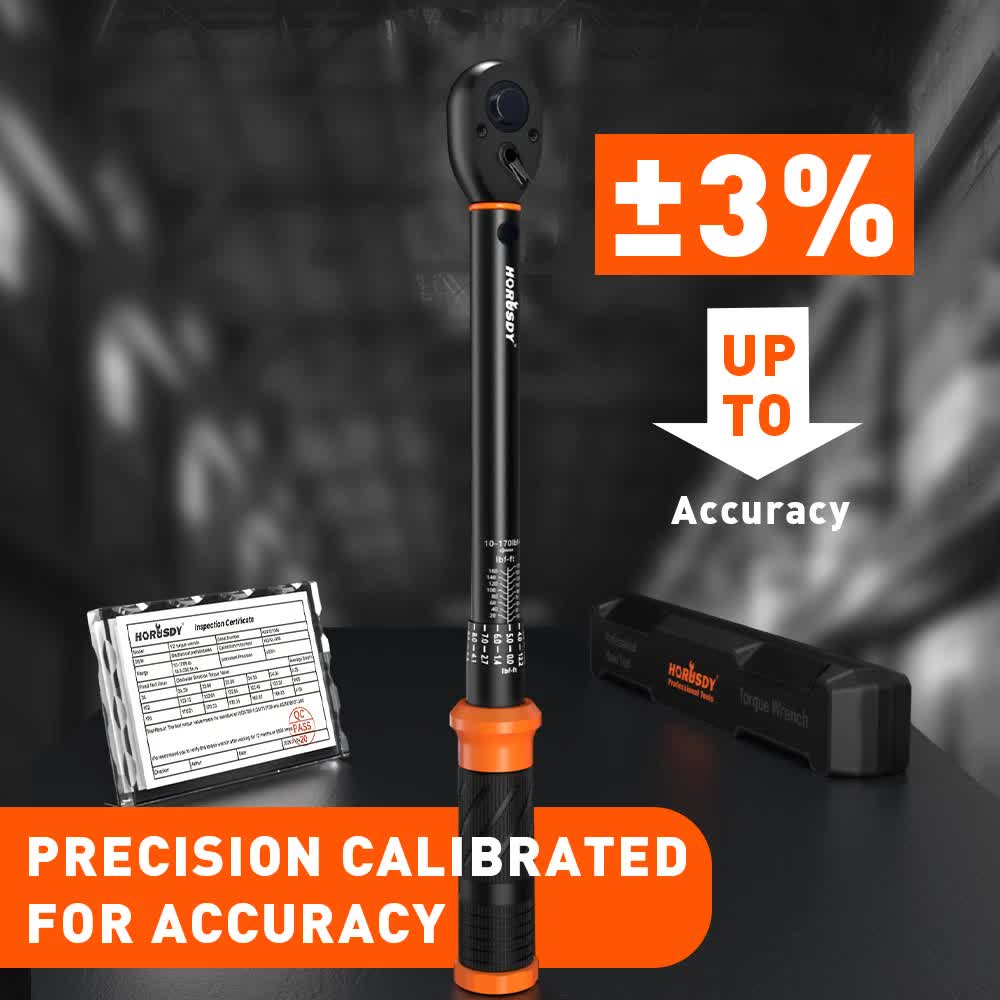 3Pc 1/2" Drive Click Torque Wrench Ratchet Socket Adaptor Extension WorkShop V465-81037