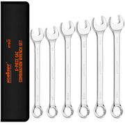 6Pc Extra Big Imperial Combination Spanner Ring Open Ended Combo Wrench Work V465-81043