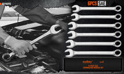 6Pc Extra Big Imperial Combination Spanner Ring Open Ended Combo Wrench Work V465-81043