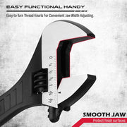 SEDY 4Pc Adjustable Wrench Set Shifter Heavy Duty SAE & Metric Household Repair V465-81046