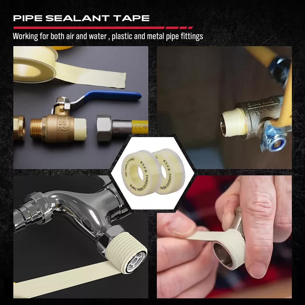 12-Piece Flare Nut Spanner Set Teflon Tape Metric & SAE Brake Line Repairing V465-81129