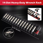 14 Slots Magnetic Spanner Rack Spanner Organizer Holder Portable Adjustable Au V465-81132