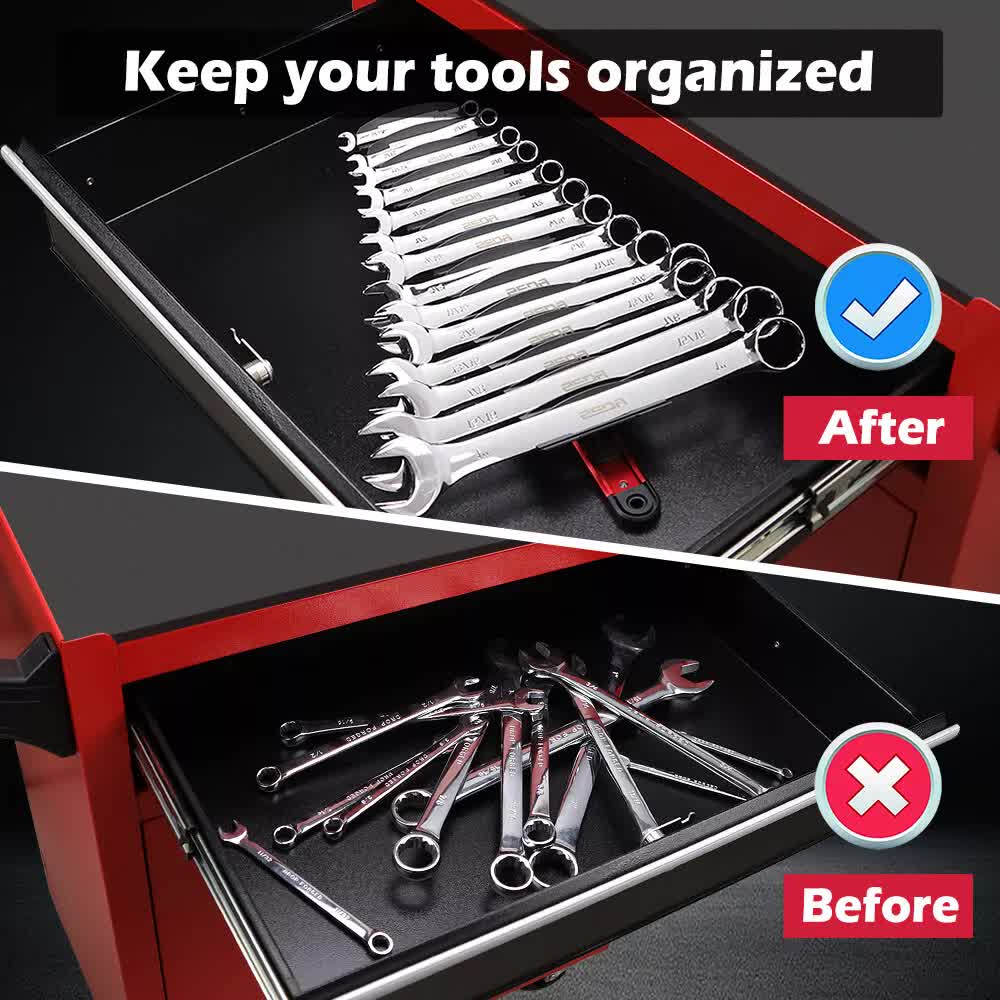 14 Slots Magnetic Spanner Rack Spanner Organizer Holder Portable Adjustable Au V465-81132