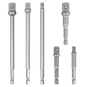 6Pc Drill Socket Adapter Set Long Short Combination Extension Impact Nut Driver V465-82001