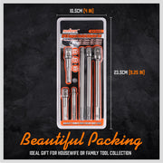 6Pc Drill Socket Adapter Set Long Short Combination Extension Impact Nut Driver V465-82001