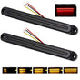 2Piece LED Tail Lights Flowing Turn Signal Stop brake Trailer Truck Caravan IP68 V465-82022