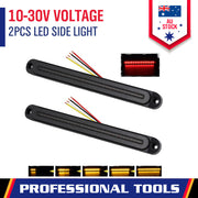 2Piece LED Tail Lights Flowing Turn Signal Stop brake Trailer Truck Caravan IP68 V465-82022