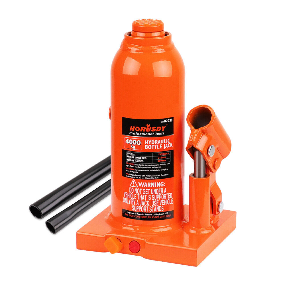 4-Ton (8,000 LBs) Hydraulic Bottle Jack Heavy Duty Car Lifter with Safety Valve V465-82038