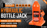 4-Ton (8,000 LBs) Hydraulic Bottle Jack Heavy Duty Car Lifter with Safety Valve V465-82038