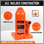 4-Ton (8,000 LBs) Hydraulic Bottle Jack Heavy Duty Car Lifter with Safety Valve V465-82038