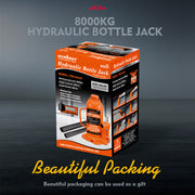 8-Ton (16,000 LBs) Hydraulic Bottle Jack Heavy Duty Car Lifter with Safety Valve V465-82039