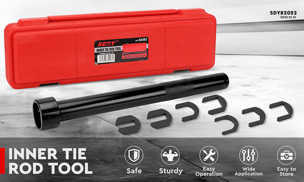 SEDY Inner Tie Rod Removal Tool Kit 1/2 Inch Drive Tube Inner Tie Rods Vehicle V465-82052