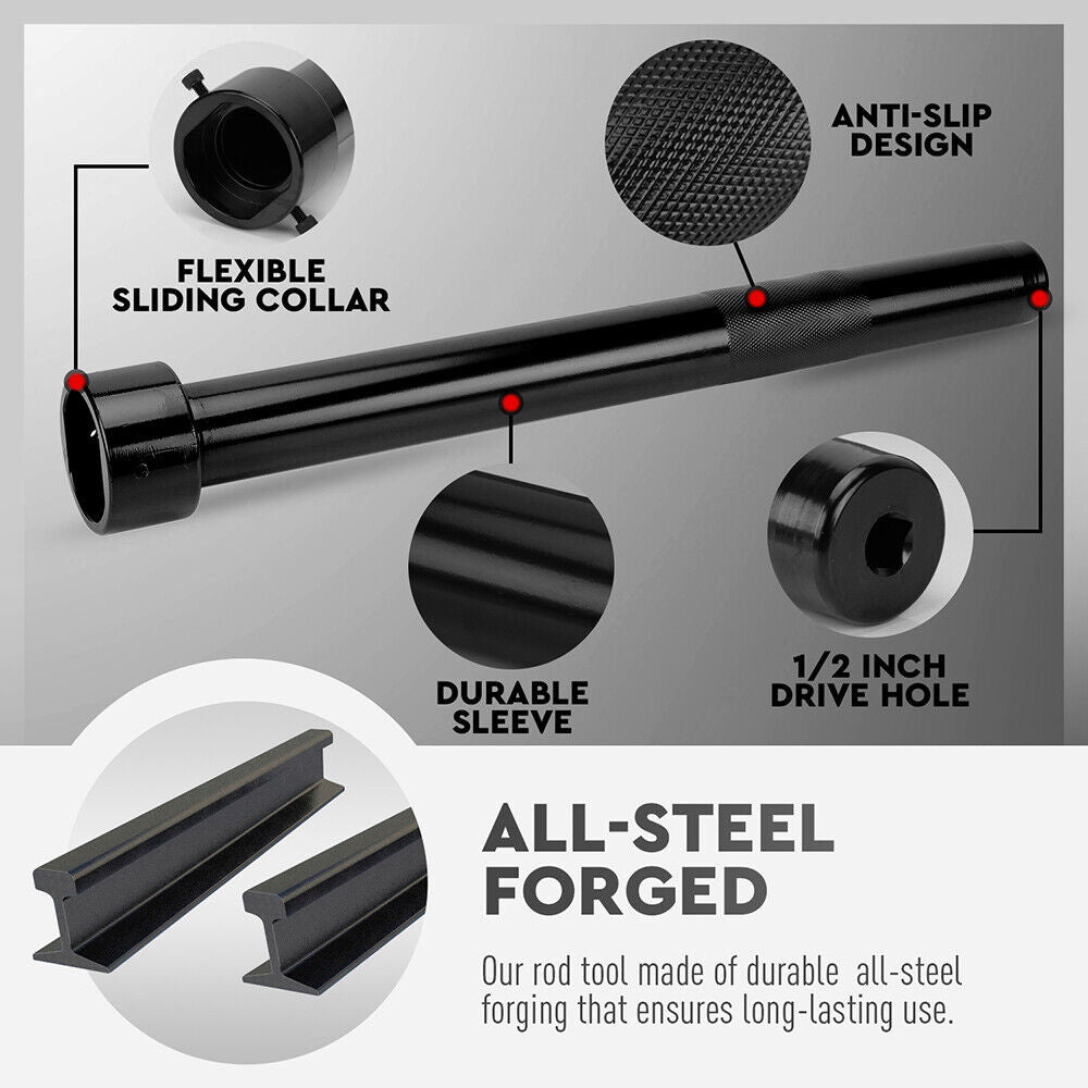 SEDY Inner Tie Rod Removal Tool Kit 1/2 Inch Drive Tube Inner Tie Rods Vehicle V465-82052
