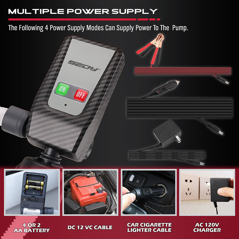 Multipurpose Fuel Transfer Pump Battery Powered Gasoline Hose Transfer Pump Au V465-83006