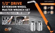 3Pcs Telescoping Lug Wrench 17/19mm 21/23MM Extendable Lug Wrench Tire Wrench V465-84077