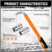 3Pcs Telescoping Lug Wrench 17/19mm 21/23MM Extendable Lug Wrench Tire Wrench V465-84077