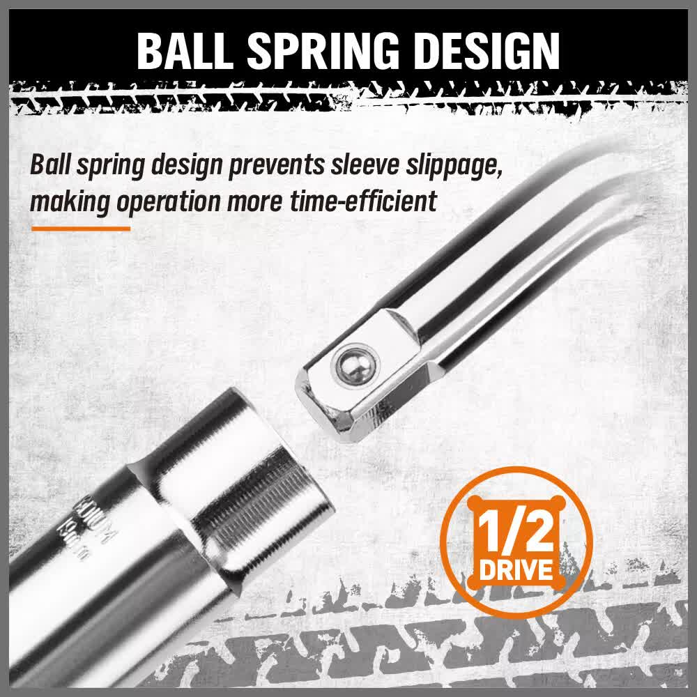 3Pcs Telescoping Lug Wrench 17/19mm 21/23MM Extendable Lug Wrench Tire Wrench V465-84077