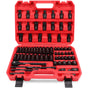 71-Pieces 3/8" Drive Master Impact Socket Set SAE Metric Universal Joint Adapter V465-84100