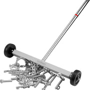 17inch Telescoping Magnetic Sweeper Magnet Broom Rolling Pick Up 8.8Lbs Portable V465-85002