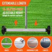 17inch Telescoping Magnetic Sweeper Magnet Broom Rolling Pick Up 8.8Lbs Portable V465-85002