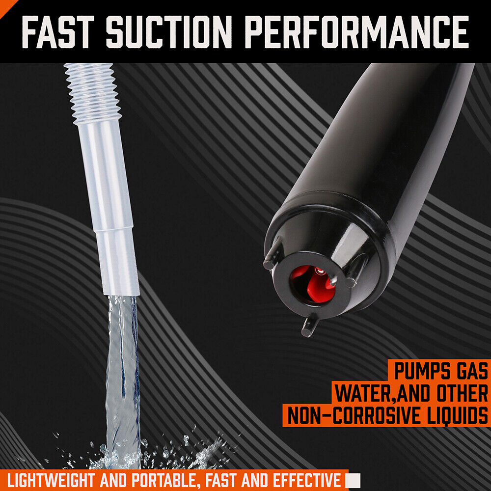 Electric Oil Extractor Pump, Battery Power Fluid Extractors for Water Fuel Oil Pumping with Flexible Hose V465-86016