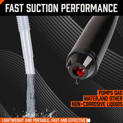 Electric Oil Extractor Pump, Battery Power Fluid Extractors for Water Fuel Oil Pumping with Flexible Hose V465-86016