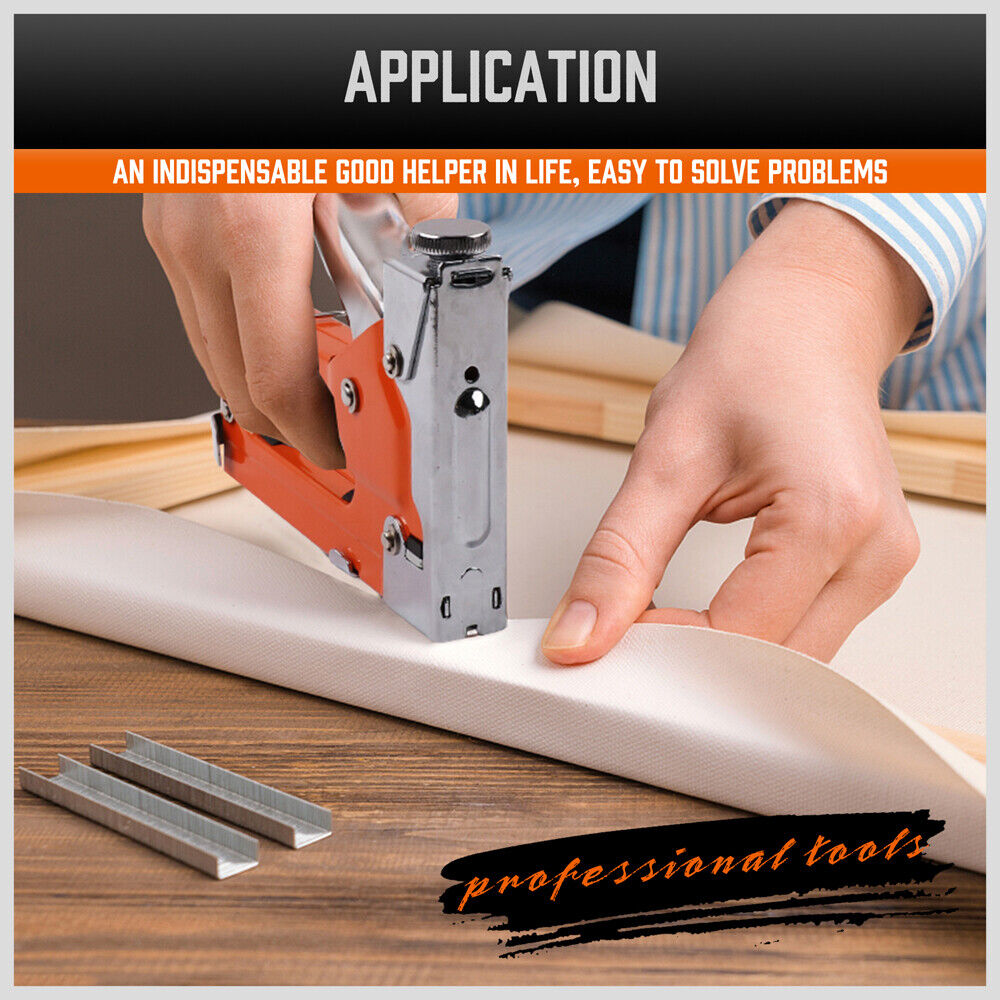 HORUSDY 3in1 Staple Gun Heavy Duty Stapler Fastener Tool Tacker free Staples V465-86044