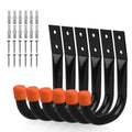 HORUSDY 6Pc Wall Mount Garage Hooks Set Heavy Duty Steel Storage Rack Hanger V465-86066