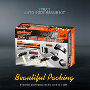 7 Piece Car Dent Auto Body Panel Repair Tool Kit Wooden Handles Beating Hammers V465-86083