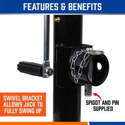 2x Trailer Caravan Canopy Jack Stand 2267kg/ 5000lbs Heavy Duty Weld Bracket V465-86091 X2