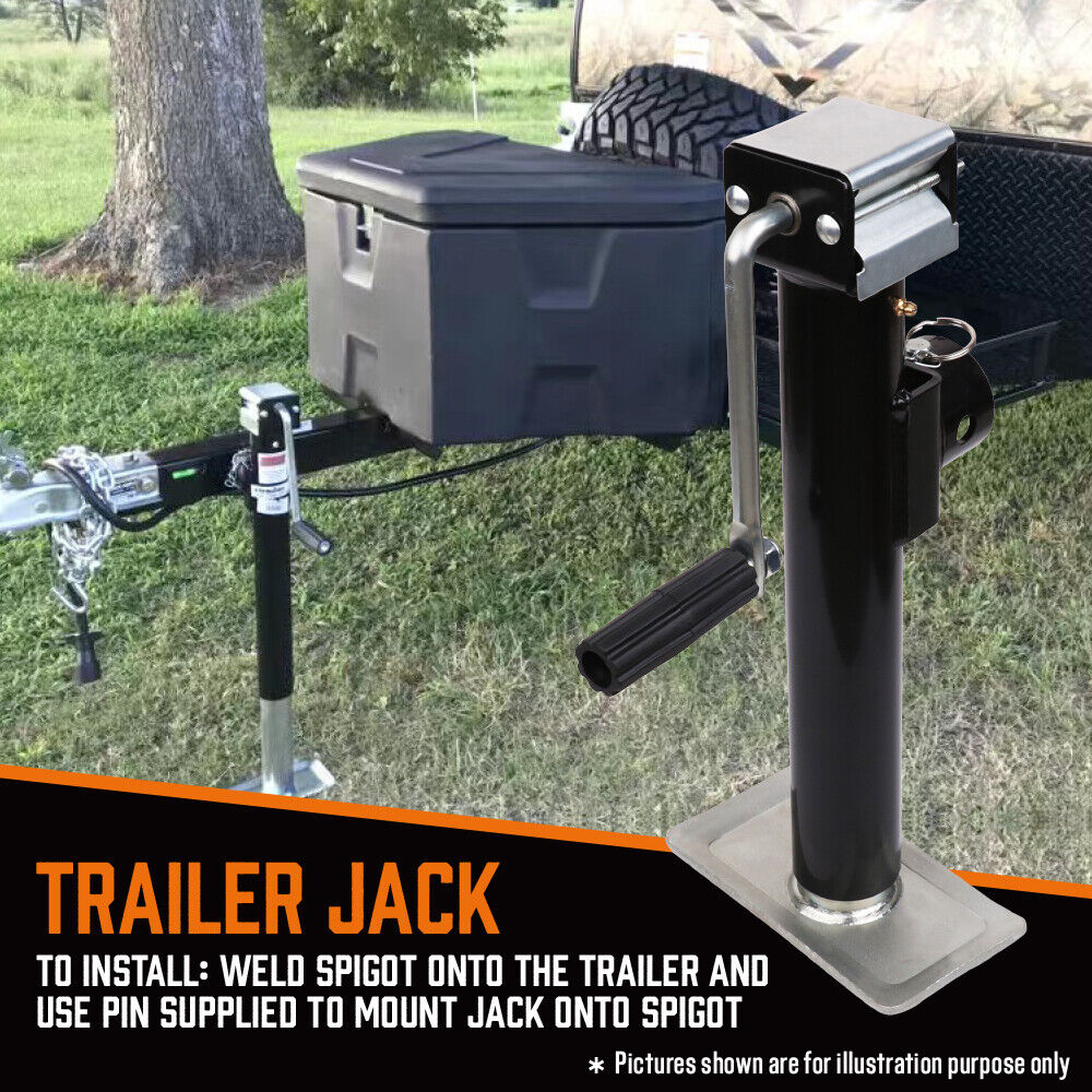 2x Trailer Caravan Canopy Jack Stand 2267kg/ 5000lbs Heavy Duty Weld Bracket V465-86091 X2