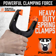 HORUSDY 32Pc 7" Nylon Spring Clamp Extra Large Rubber Non-Slip Grip Handle Clips V465-86097