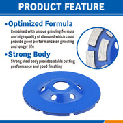 4.5inch Diamond Segment Grinding Concrete Cup Wheel Disc Granite Stone 115mm V465-86180