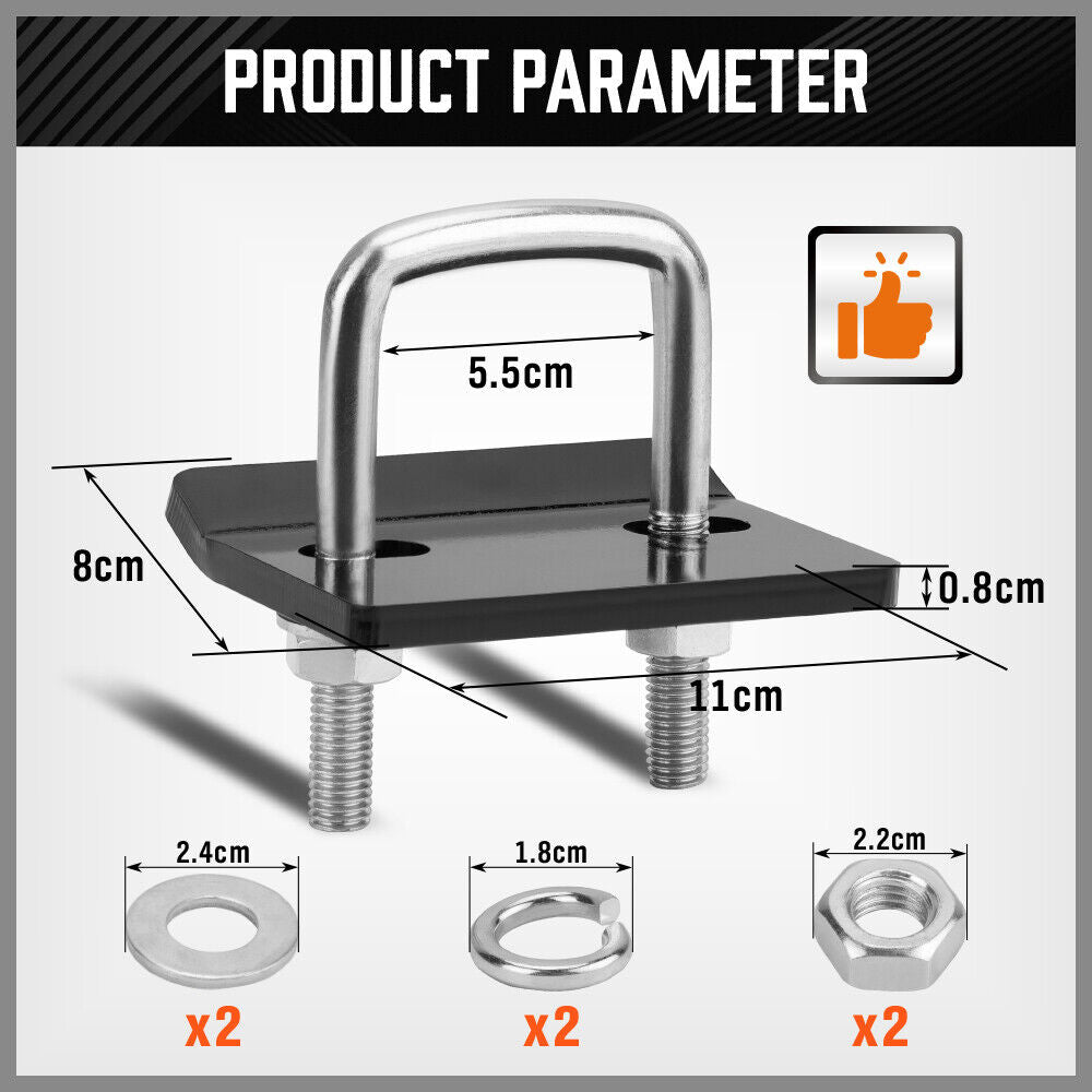 Anti Rattle Tow Bar Hitch Tongue Stabilizer Tightener Bracket Caravan Trailer V465-86186