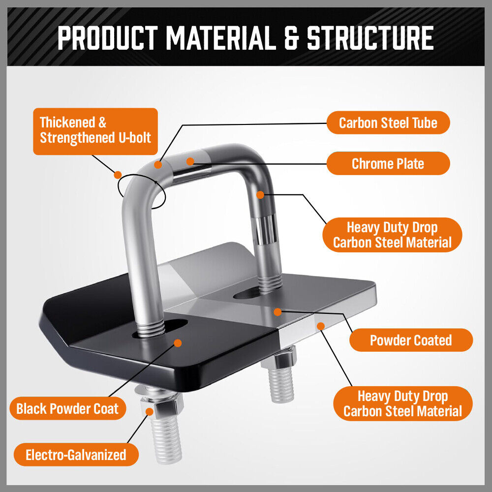 Anti Rattle Tow Bar Hitch Tongue Stabilizer Tightener Bracket Caravan Trailer V465-86186