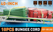 10-Piece Bungee Cords With Hook 40inch Outdoor Elastic Bungee Straps Luggage V465-86190
