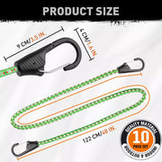 10-Piece Bungee Cords With Hook 40inch Outdoor Elastic Bungee Straps Luggage V465-86190