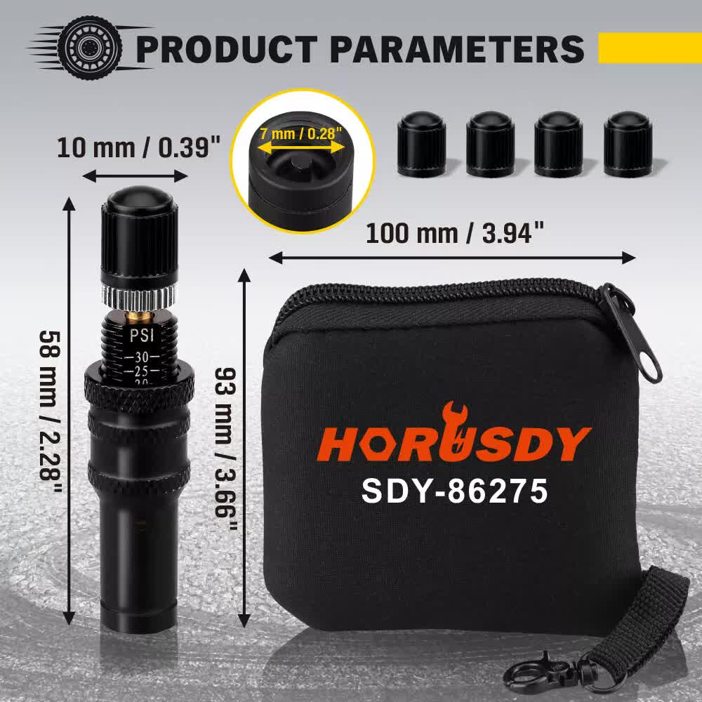 4Pcs Tyre Deflators Air Deflator Tire Valve Core Tool 10~30 PSI Portable 4x4 Au V465-86275