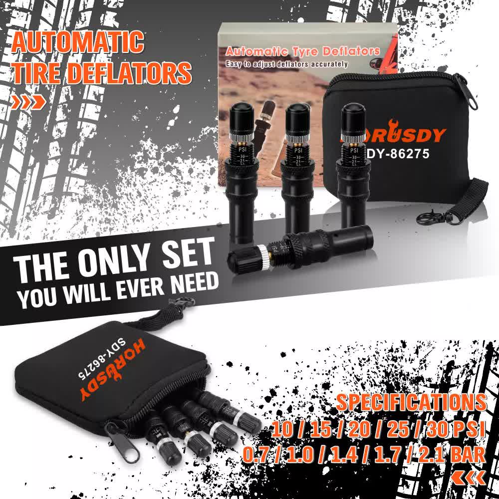 4Pcs Tyre Deflators Air Deflator Tire Valve Core Tool 10~30 PSI Portable 4x4 Au V465-86275