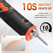 HORUSDY 8W 4V Max Cordless Soldering Iron Rechargeable with Lithium-Ion Battery V465-86276