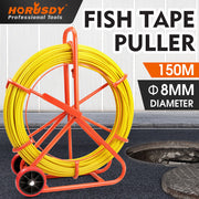 150Mx8MM Fish Tape Puller Fiberglass Wire Cable Running Duct Rodder Heavy Duty V465-86321