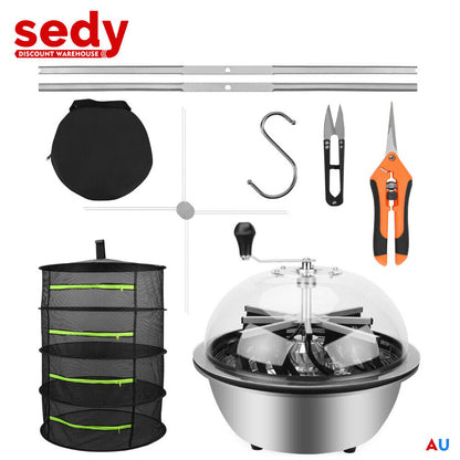 19 inch Bud Leaf Bowl Trimmer Tumble Stainless Steel Blades Twisted Spin Cut V465-86337