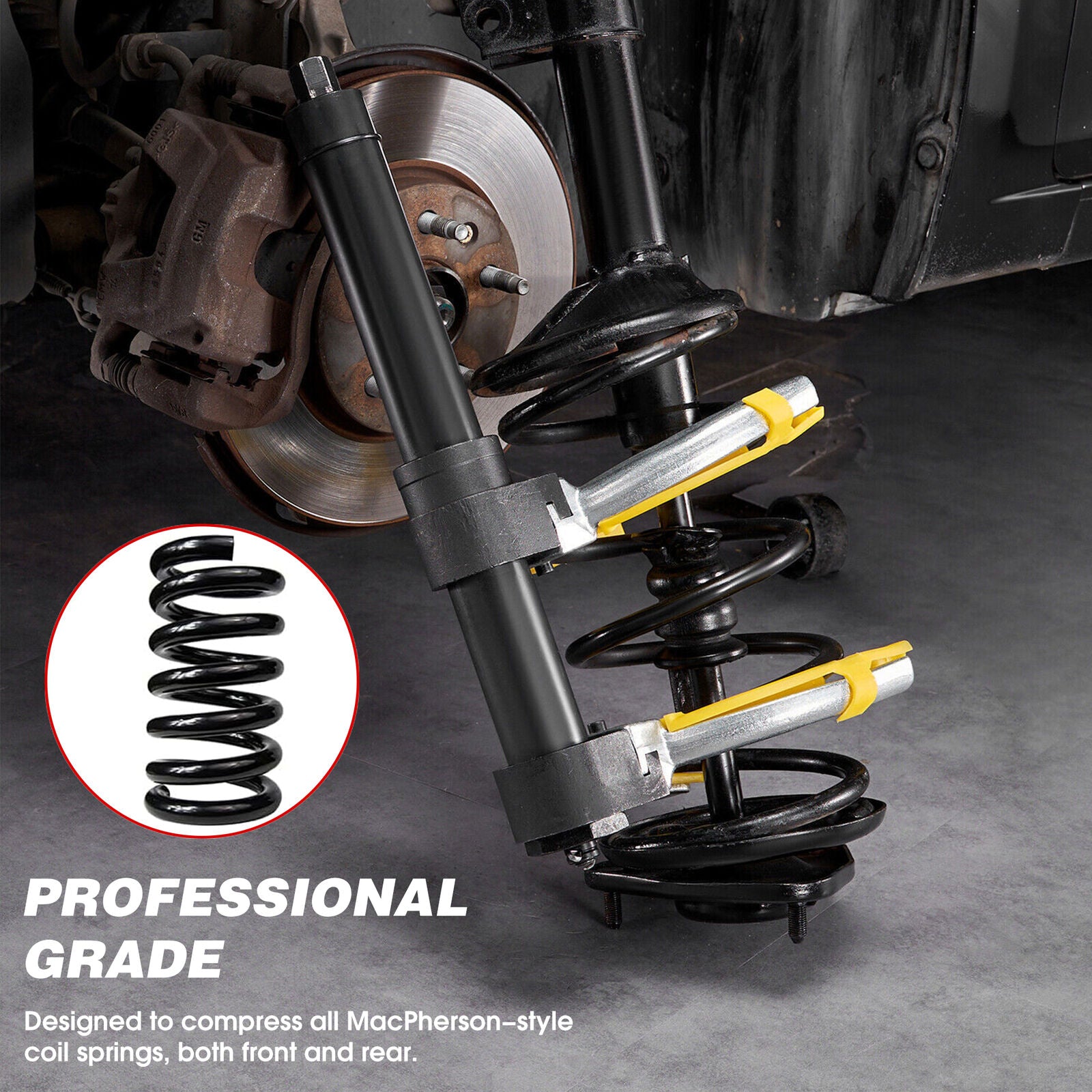 HORUSDY 4500Kg Macpherson Strut Coil Spring Compressor Dumper Extractor Tool V465-86347
