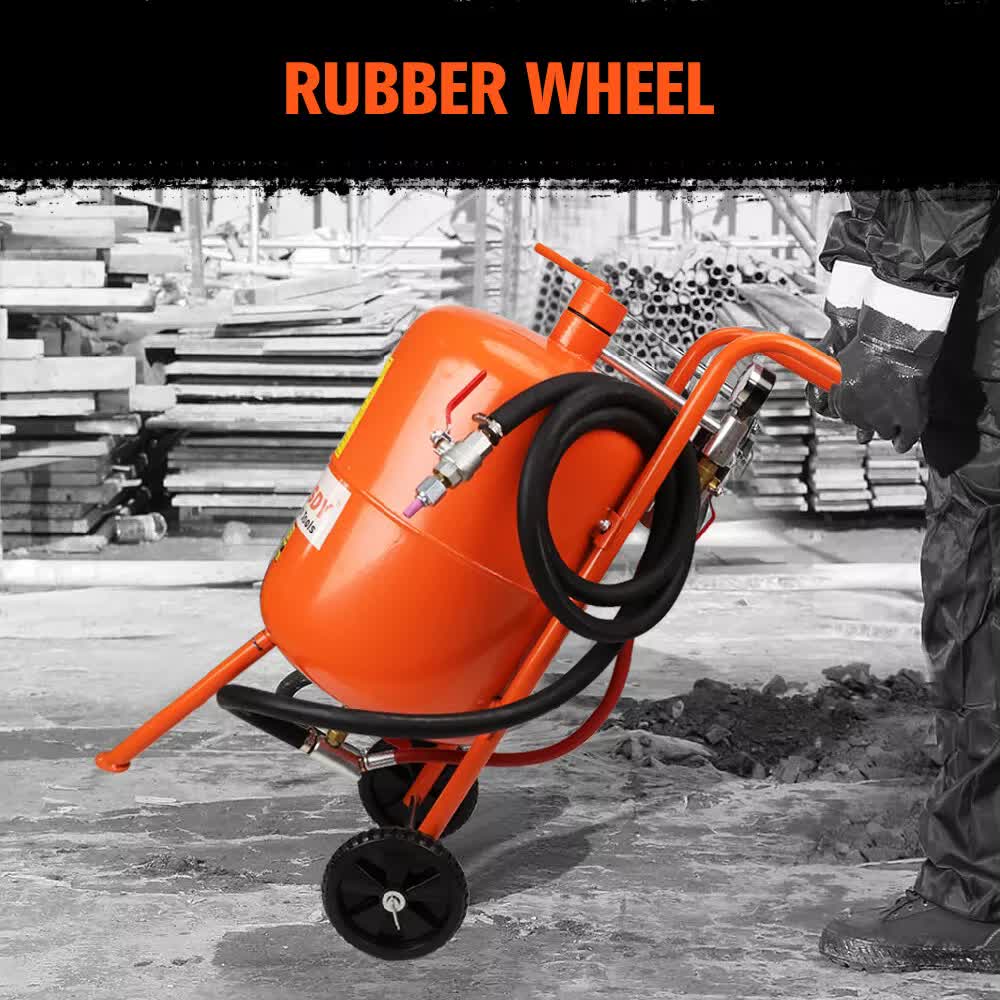 40L Sandblasting Tank Portable Sand Grit Blaster Abrasive Gun Car Trucks V465-86423