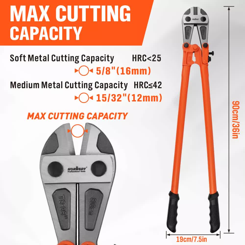36inch Super Long Bolt Cutter Lock Cutter Rubber Grip Cables Cables Chains Wires V465-86457