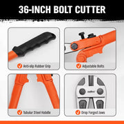 36inch Super Long Bolt Cutter Lock Cutter Rubber Grip Cables Cables Chains Wires V465-86457