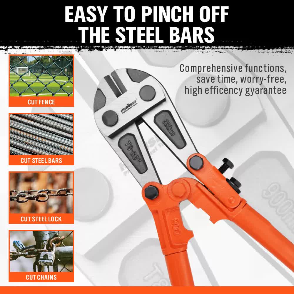 36inch Super Long Bolt Cutter Lock Cutter Rubber Grip Cables Cables Chains Wires V465-86457
