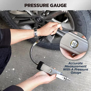 3in1 255PSI Tyre Inflator Car Motorcycle Air Tire Pressure Gauge Hose Pump Au V465-86466